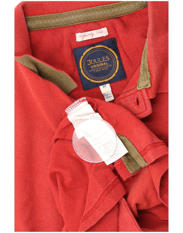 Joules Herren-Poloshirt aus mittelroter Baumwolle