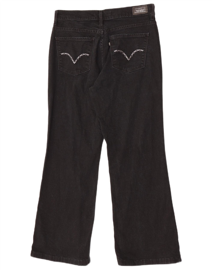 Levi's Damen 512 Slim Fit Bootcut Jeans US 8 Medium W27 L28 Schwarze Baumwolle