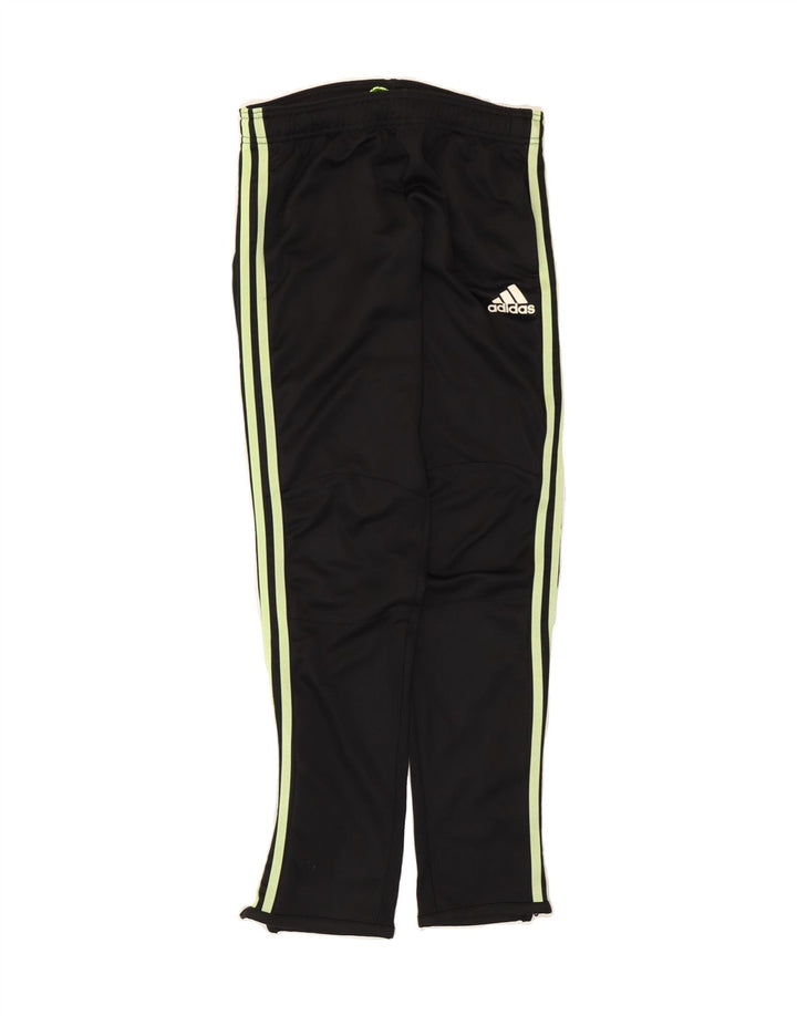 ADIDAS Boys Climalite Tracksuit Trousers 13-14 Years  Black Polyester Vintage Adidas and Second-Hand Adidas from Messina Hembry 