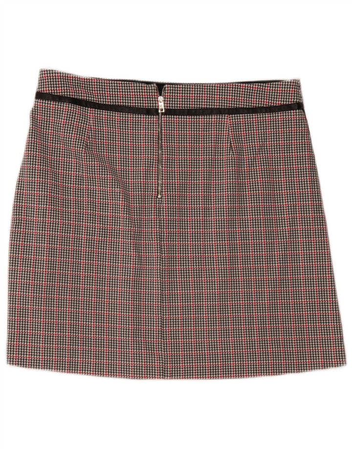 Liu Jo Damen Minirock IT 48 XL W36 Mehrfarbige Hahnentritt-Viskose