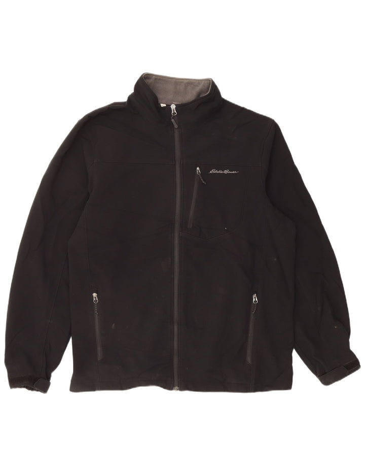 EDDIE BAUER Herren Windjacke UK 42 XL Schwarz Polyester