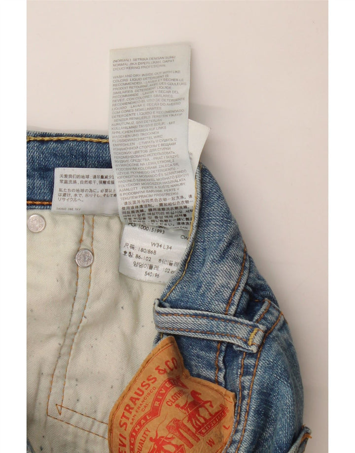 LEVI'S Herren 511 Slim Jeans W34 L34 Blaue Baumwolle