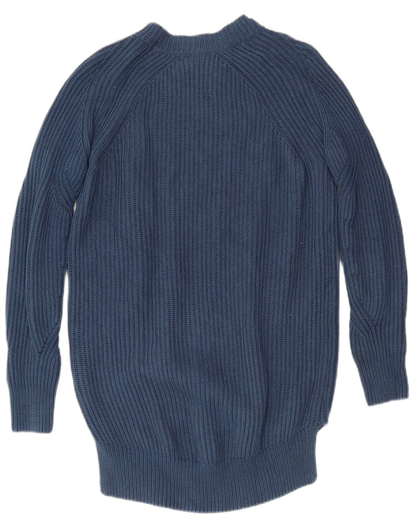 ALL SAINTS Damen-Pullover mit Rundhalsausschnitt, Gr. 6, XS, Marineblau, Baumwolle