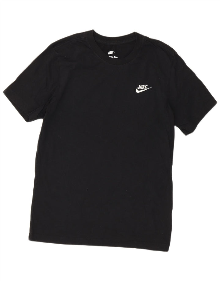 Nike Herren T-Shirt Top Small Schwarz Baumwolle