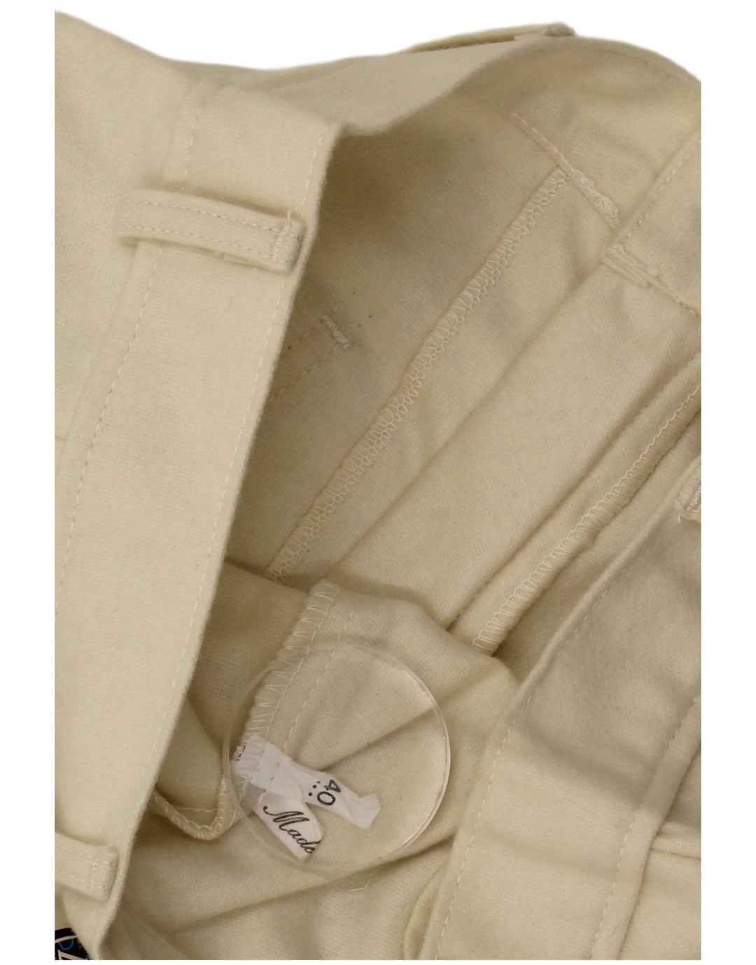 Vintage Damen Bootcut Freizeithose EU 40 Medium W30 L33 Beige