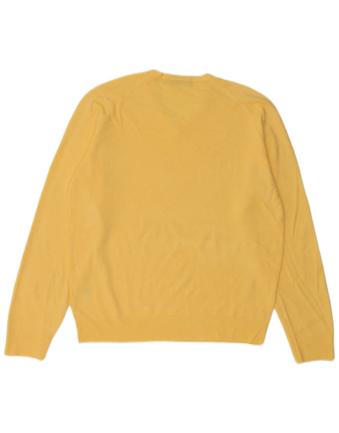 Marks & Spencer Herren-Pullover mit V-Ausschnitt, mittelgelbes Acryl