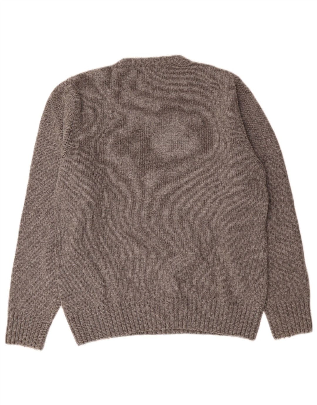 Woolrich Herren-Pullover mit Grafik, mittelgrau gesprenkelte Wolle
