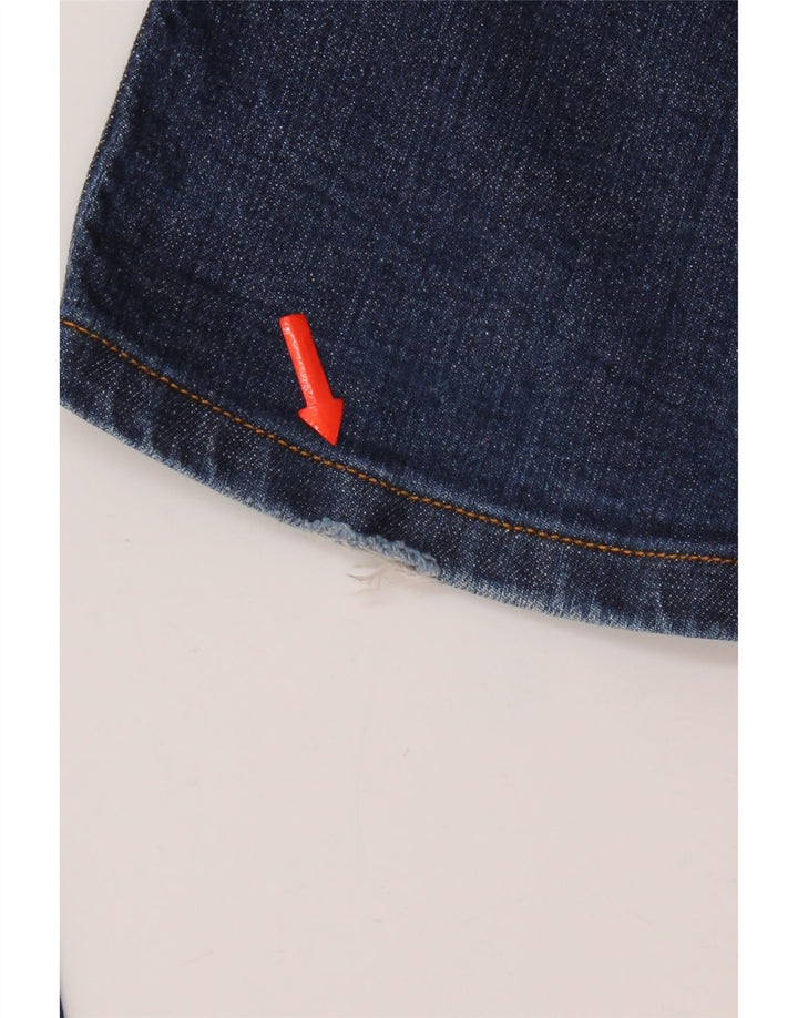 Levi's Damen 570 Straight Jeans W28 L28 Blaue Baumwolle