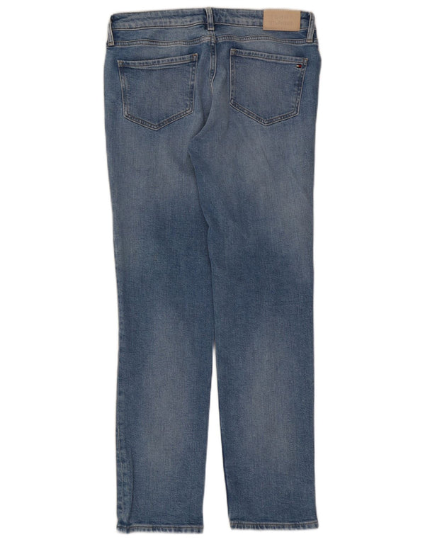 Tommy Hilfiger Damen Rome Straight Jeans W29 L30 Blaue Baumwolle