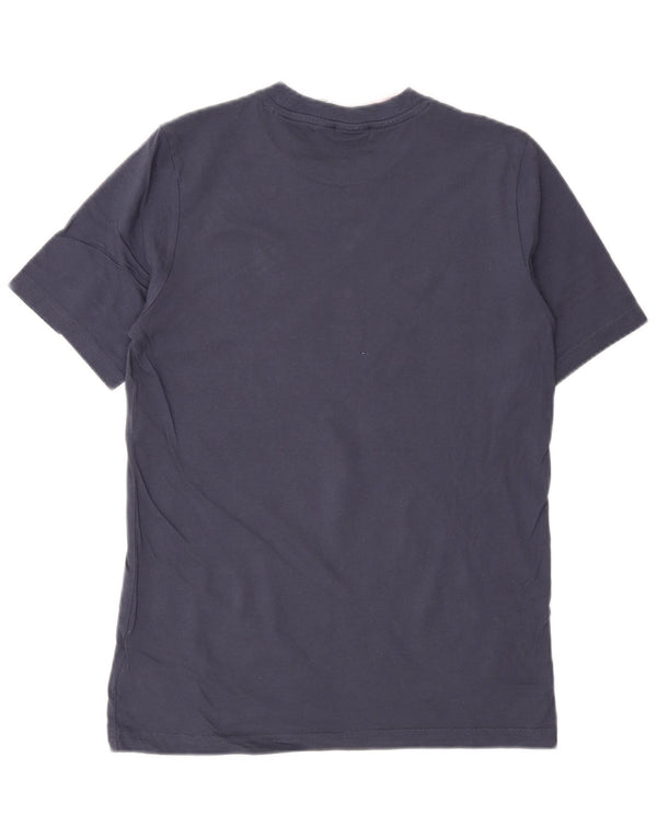 Adidas T-Shirt mit Grafik für Jungen, 11–12 Jahre, marineblaue Baumwolle