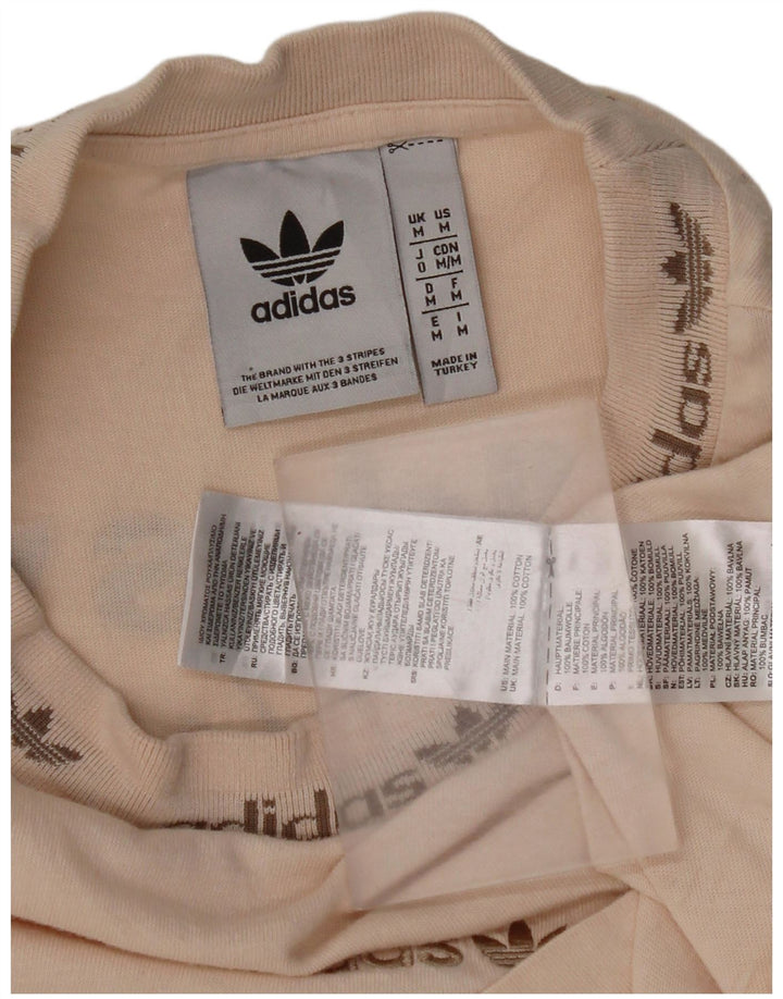 Adidas Herren Grafik-T-Shirt aus mittelbeiger Baumwolle