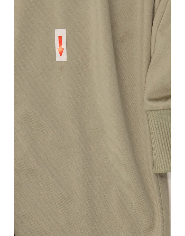 Adidas Herren Trainingsanzug Top Jacke UK 38/40 Medium Khaki Polyester