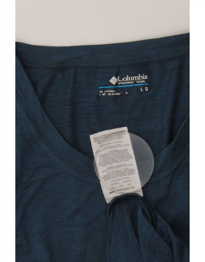 Columbia Herren T-Shirt Top Large Blau Polyester