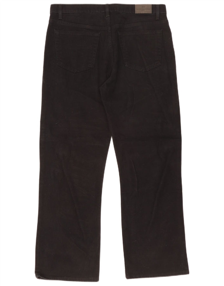 Marks & Spencer Herren Blue Harbor Straight Jeans W36 L29 Schwarze Baumwolle