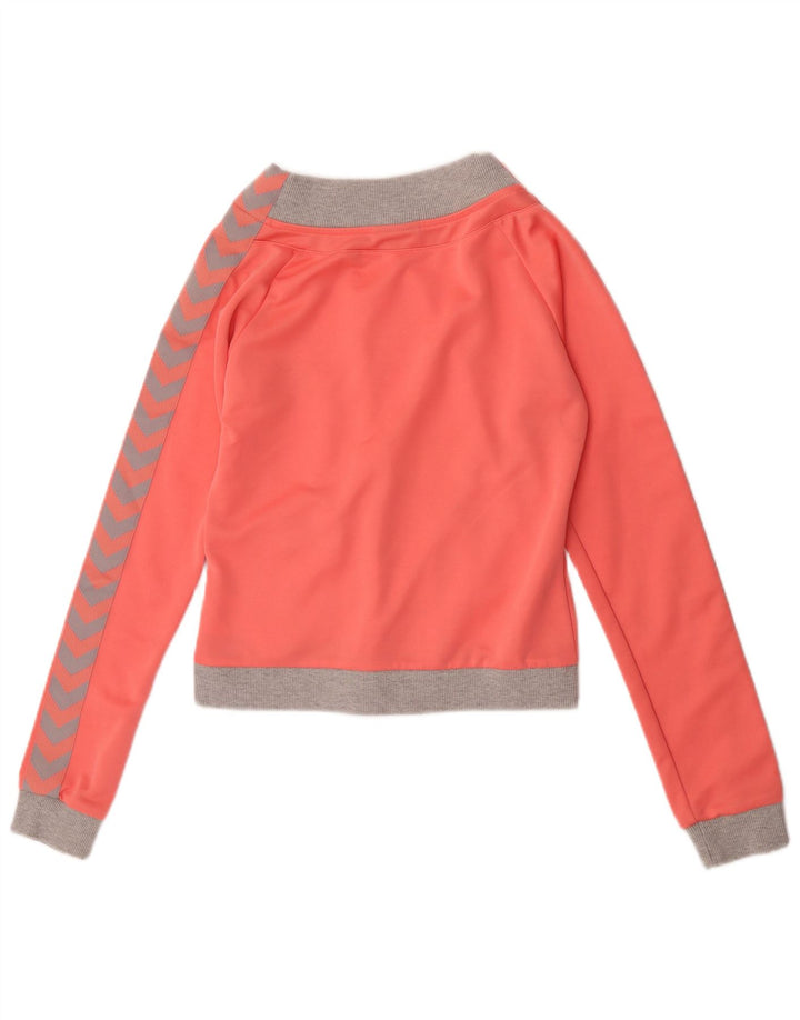 Hummel Damen-Trainingsanzugoberteil mit Grafik, Gr. 10, Größe S, Rosa, Farbblock