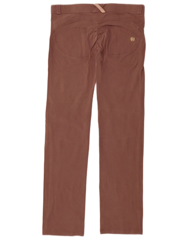 Freddy Gerade Freizeithose für Damen UK 12 Mittel W30 L30 Braune Baumwolle
