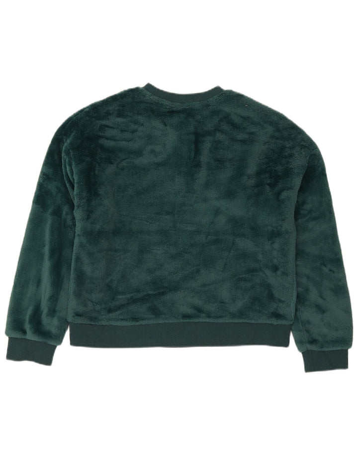 Marks & Spencer Damen-Pullover, übergroßer Crop-Sweatshirt, Gr. 10, Größe S, Grün