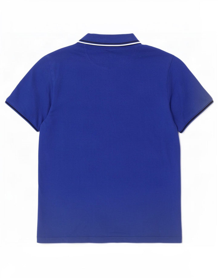 Champion Herren-Poloshirt aus mittelblauer Baumwolle