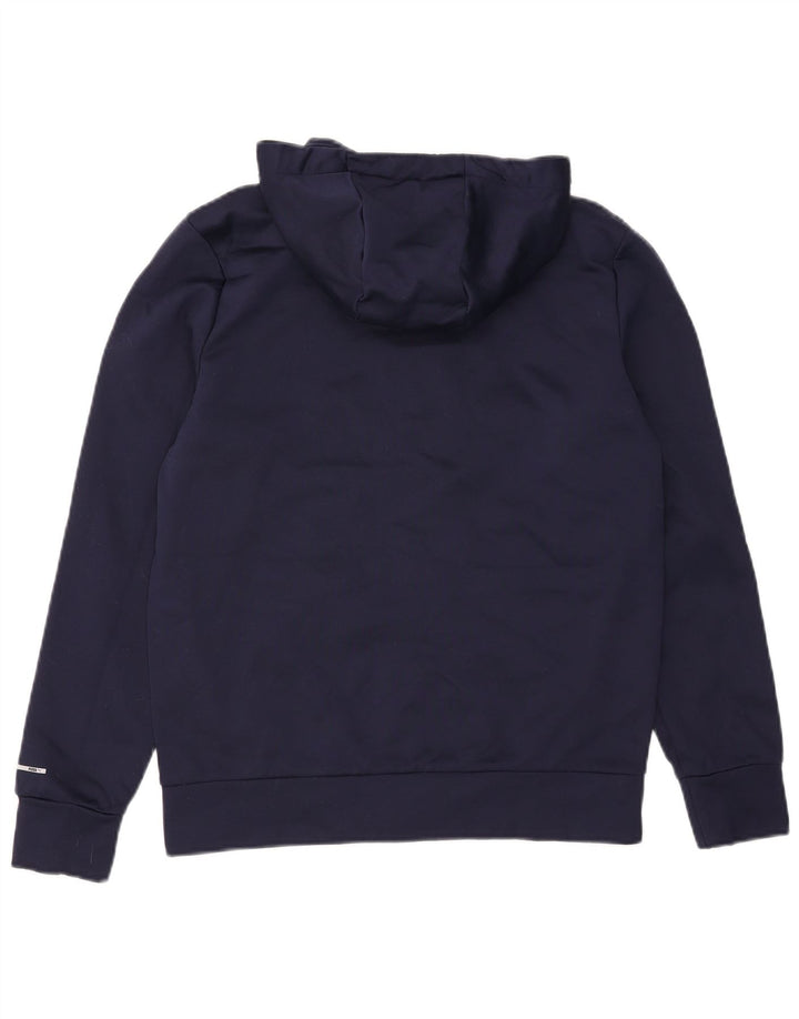 Puma Herren-Kapuzenpullover mit Reißverschluss, klein, marineblau, Polyester