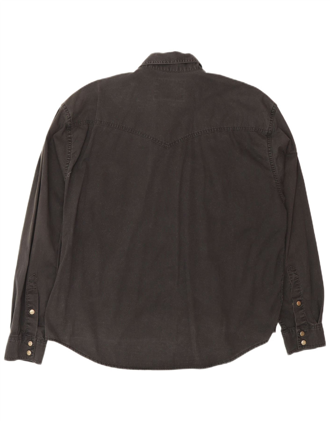 WRANGLER Herren-Jeanshemd, groß, schwarze Baumwolle