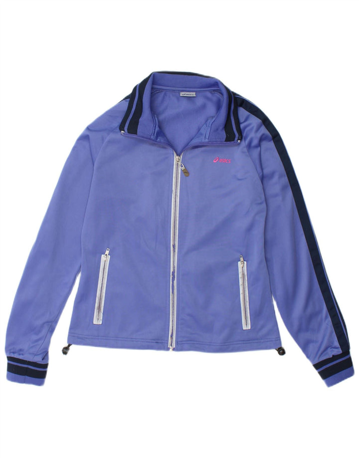 Asics Damen-Trainingsanzug-Top-Jacke, UK 12, Mittelviolett, Polyester
