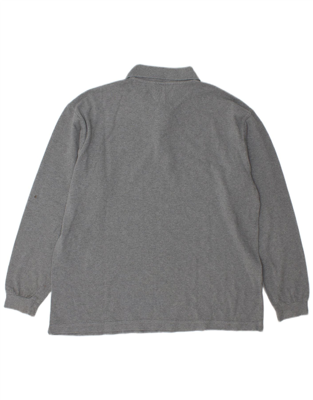 Kappa Herren Langarm-Poloshirt, große graue Baumwolle