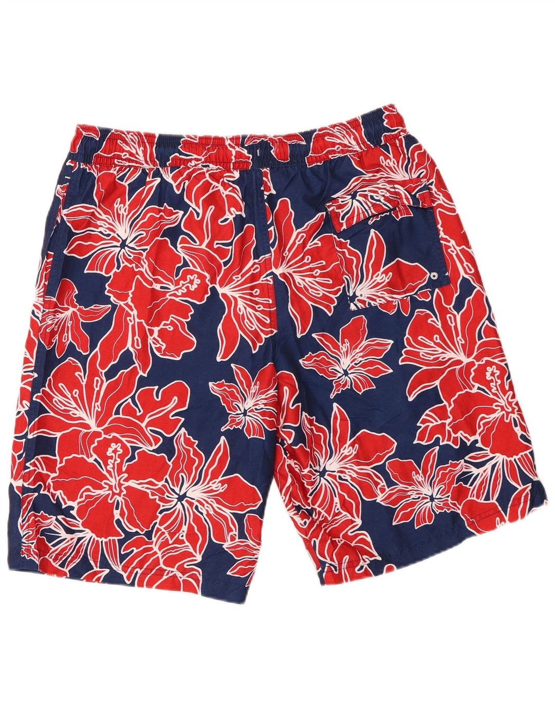 Marks & Spencer Herren-Badeshorts aus Polyester in mittlerem Marineblau mit Blumenmuster