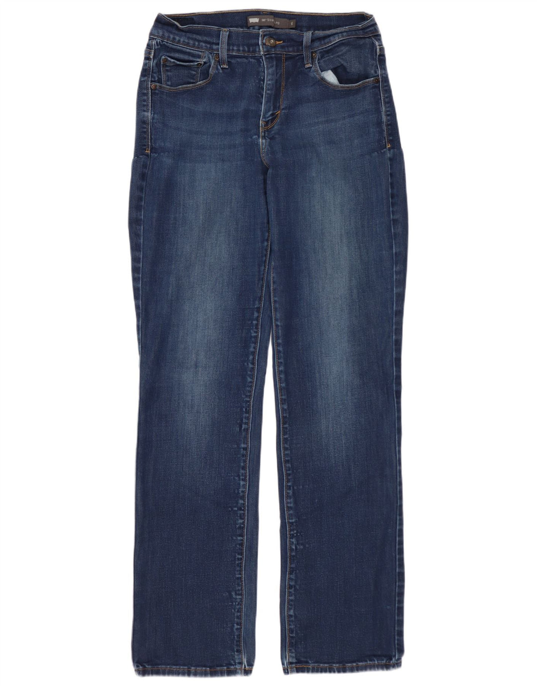 LEVI'S Damen 505 Straight Jeans US 6 Medium W28 L31 Blau