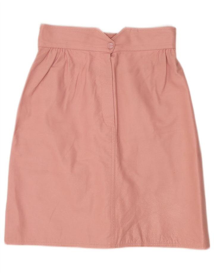 Vetta Damen Lederrock IT 42 Medium W26 Pink