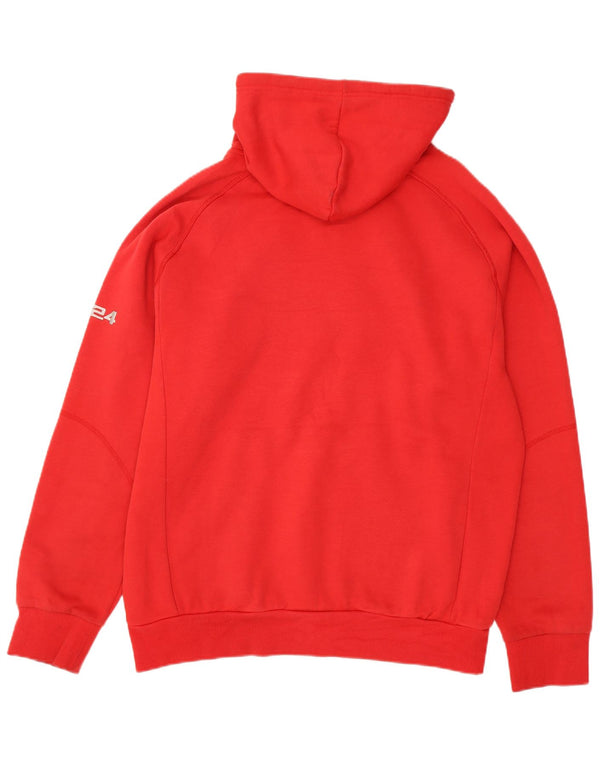 Umbro Herren Graphic Hoodie Pullover 2XL Rote Baumwolle