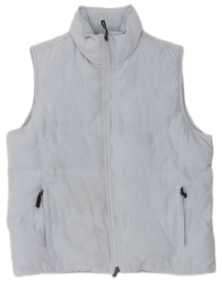 Musto Damen Wattierte Weste UK 14 Large Blau Polyester