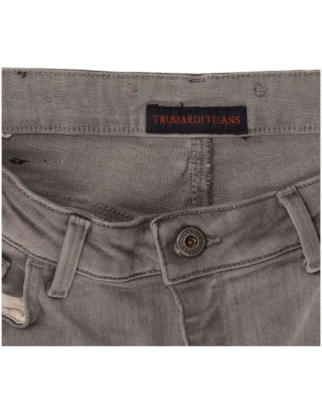 Trussardi Damen Skinny Jeans W28 L31 Grau