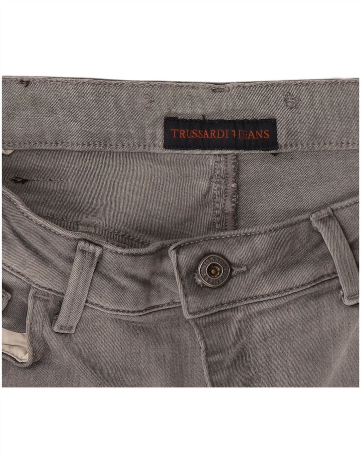 Trussardi Damen Skinny Jeans W28 L31 Grau