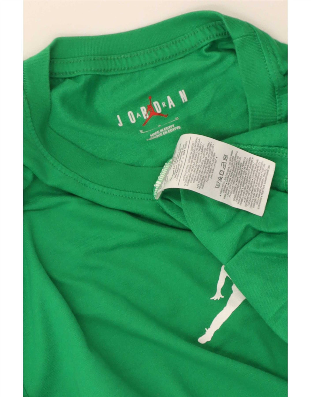 Jordan Herren T-Shirt Top aus mittelgrüner Baumwolle