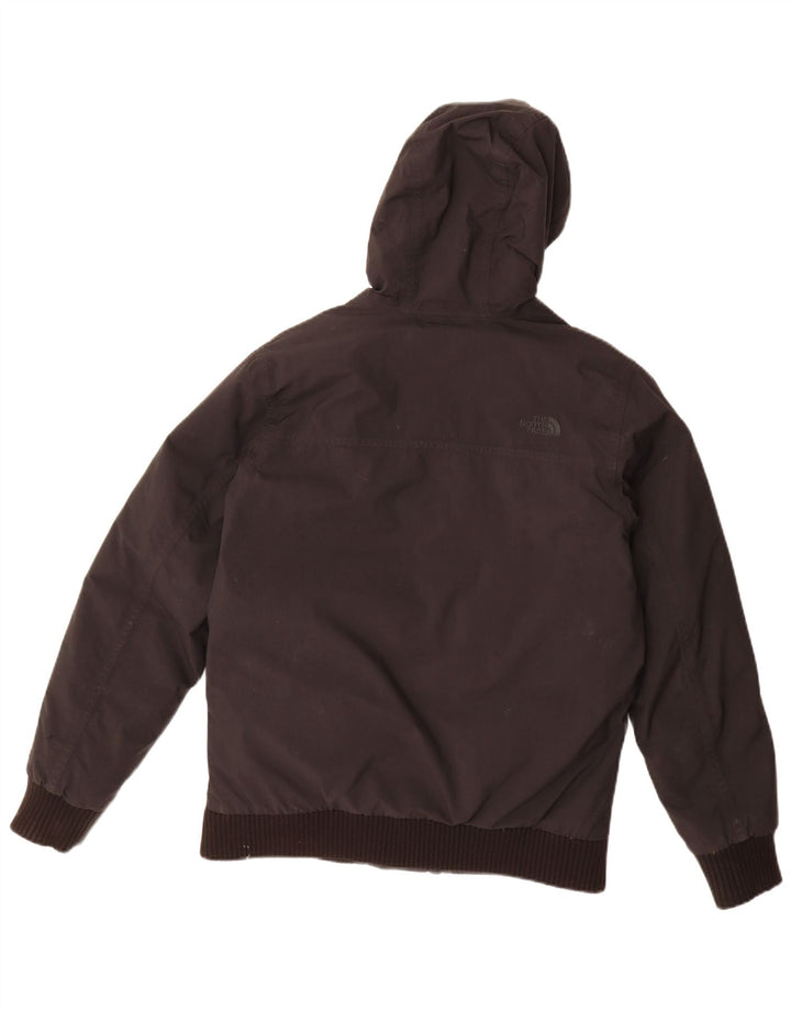 The North Face wattierte Jungenjacke mit Kapuze, 14–15 Jahre, XL, schwarzes Polyester