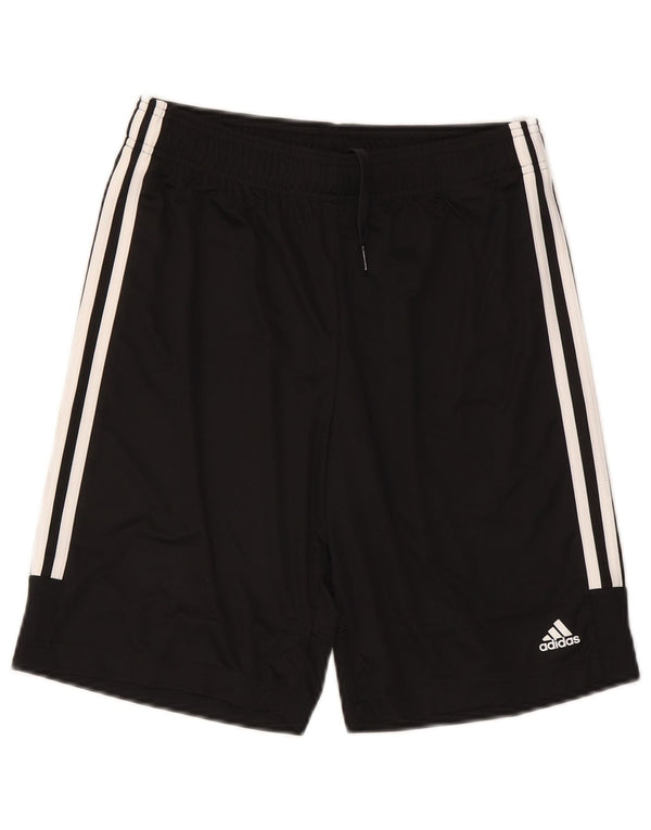 Adidas Jungen Aeroready Sportshorts 13–14 Jahre, schwarzes Polyester