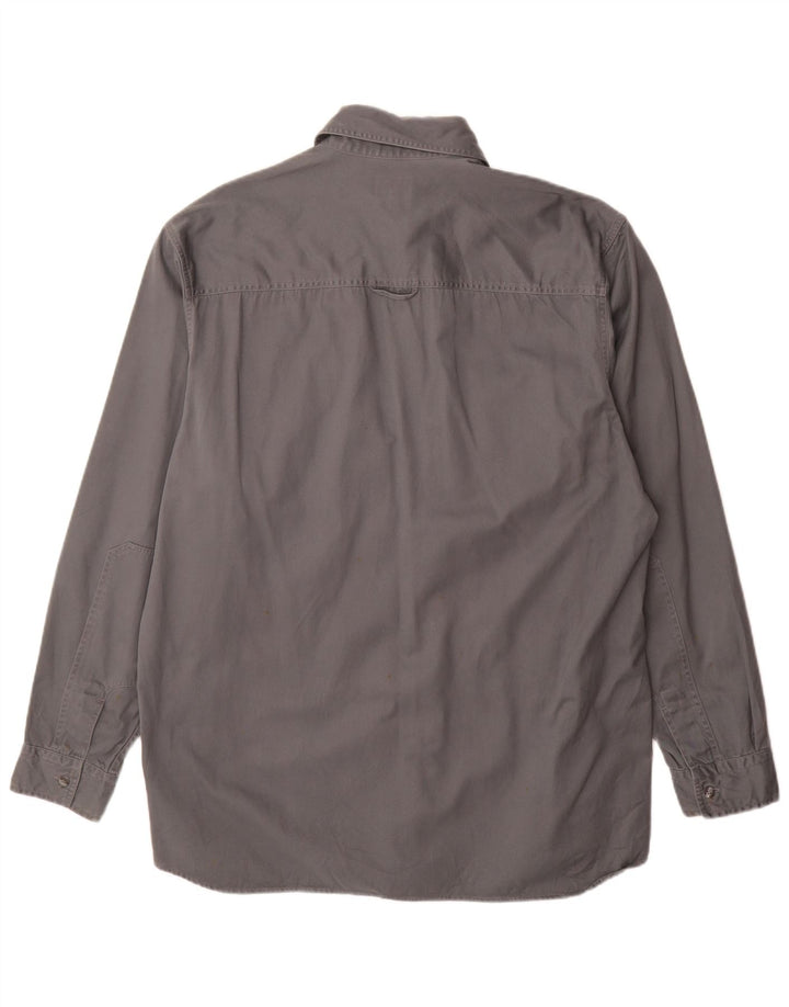 Calvin Klein Jeans Herren Westernhemd XL Grau Baumwolle