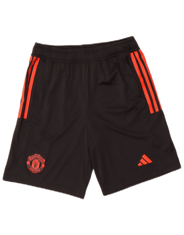 Adidas Manchester United Sportshorts für Jungen, 13–14 Jahre, schwarzes Farbblockdesign