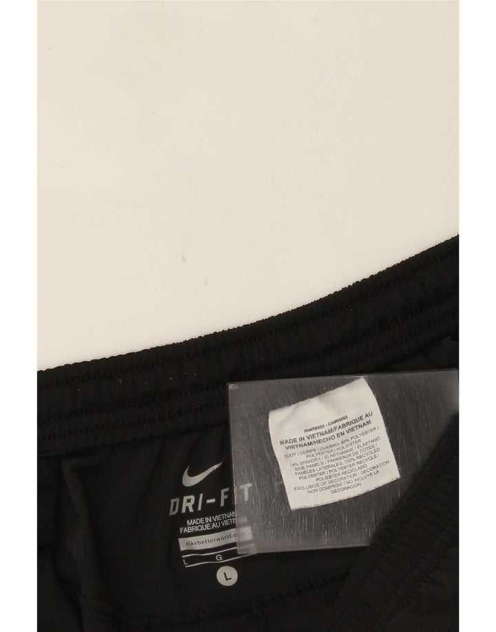 Nike Damen Dri Fit Trainingshose UK 16 Large Schwarz Polyester