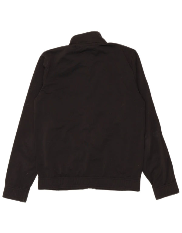 Puma Jungen-Trainingsanzug-Top-Jacke, 11–12 Jahre, schwarzes Farbblock-Polyester