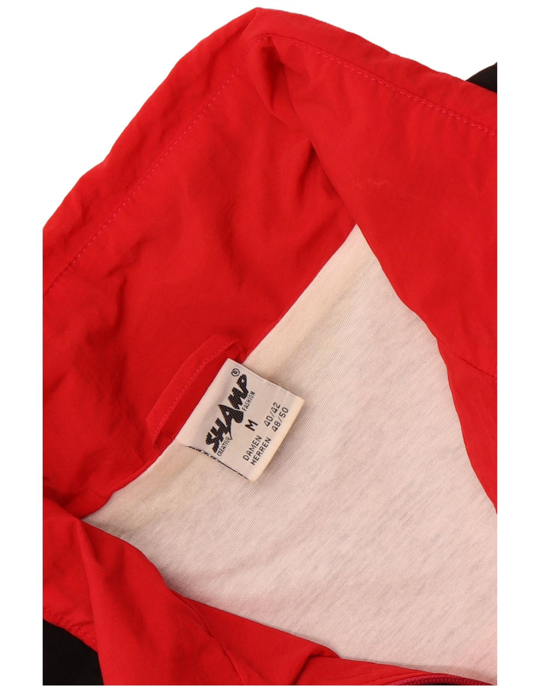 Shamp Herren-Trainingsanzug-Oberjacke IT 48/50 Mittelrosa Colourblock-Polyamid