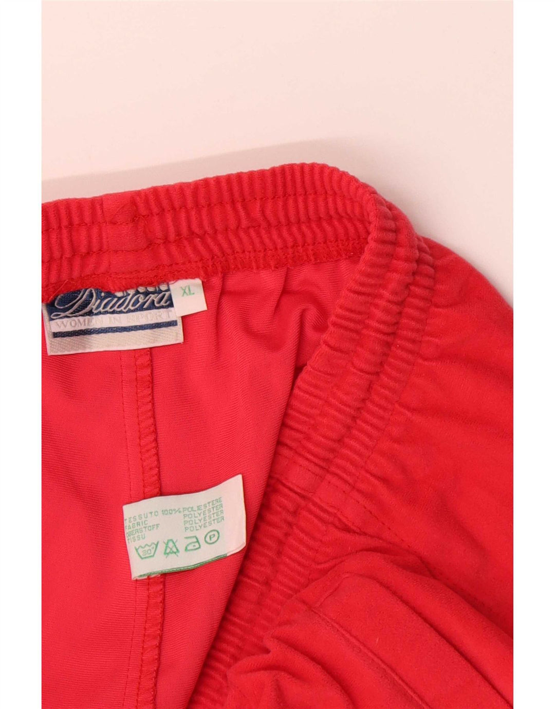 Diadora Herren-Trainingshose, gerade, XL, rot, Polyester