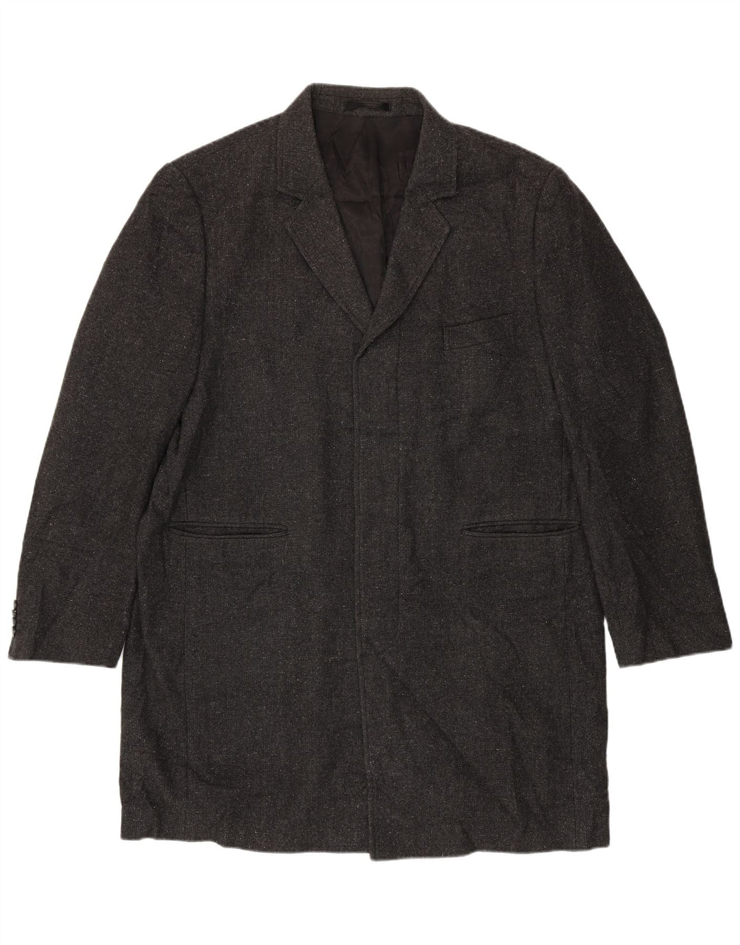 Marks & Spencer Herren-Blazer, offen, UK 44, 2XL, graue Wolle
