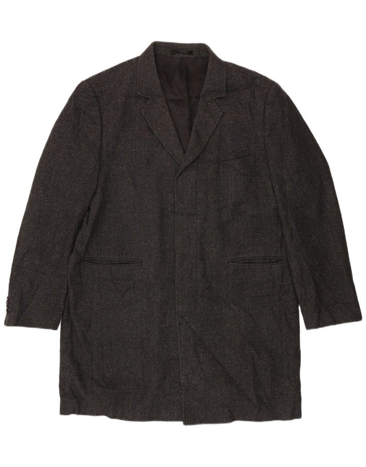 Marks & Spencer Herren-Blazer, offen, UK 44, 2XL, graue Wolle