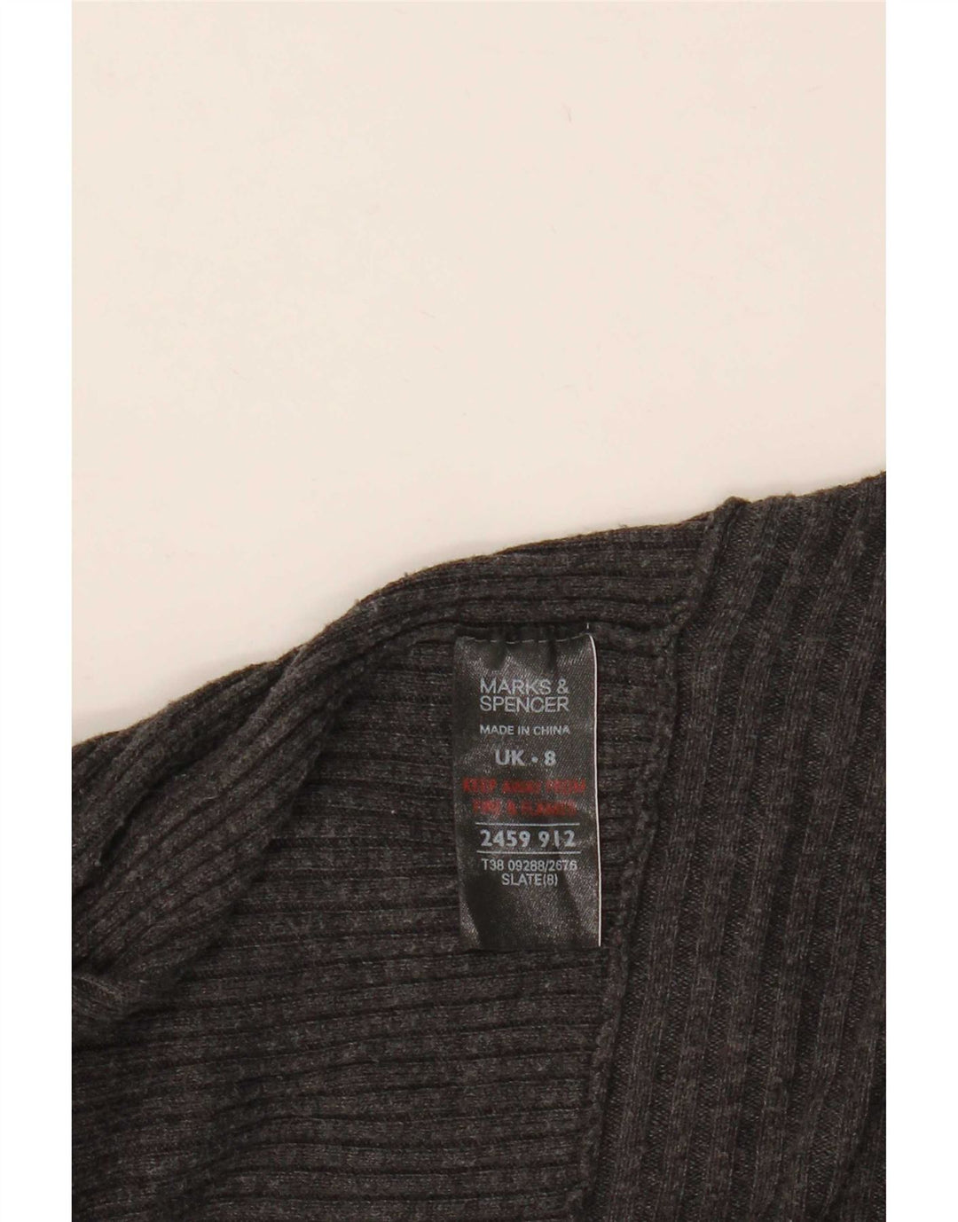 Marks & Spencer Damen Longline Open Cardigan Pullover UK 8 Small Grau