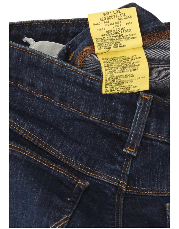 Wrangler Damen Schlagjeans W31 L32 Marineblaue Baumwolle