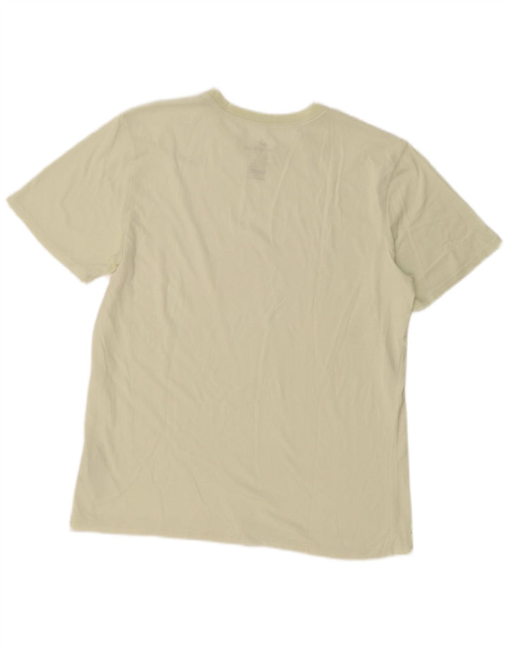 Nike Herren Athletic Cut T-Shirt Top Große gelbe Baumwolle