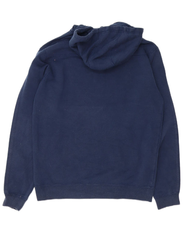 Adidas Herren-Kapuzenpullover mit Reißverschluss, mittlere marineblaue Baumwolle