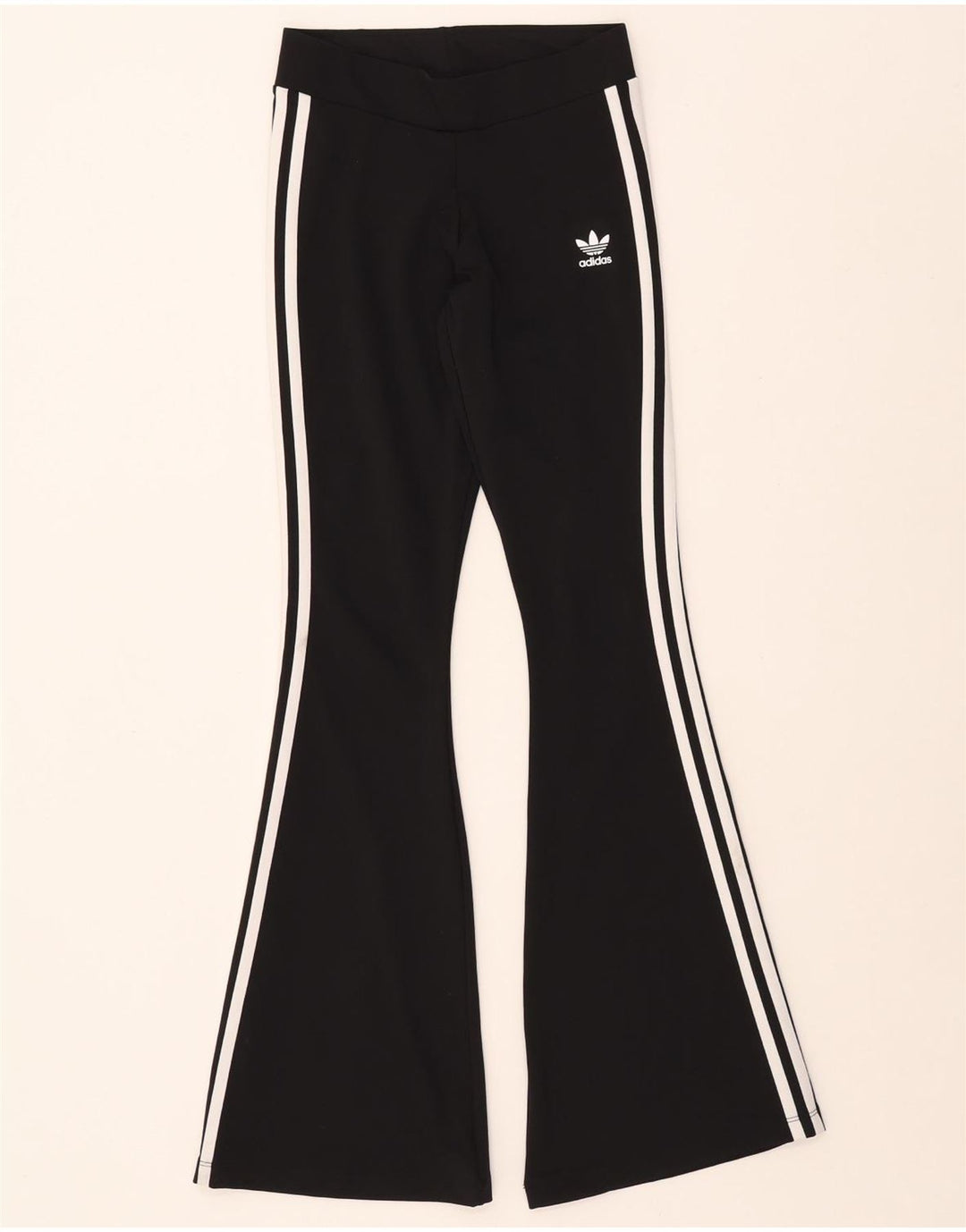 ADIDAS Damen Flare Leggings UK 6 XS Schwarz Polyester