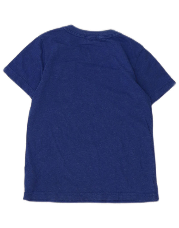 POLO RALPH LAUREN Boys T-Shirt Top 3-4 Years Blue Flecked Cotton